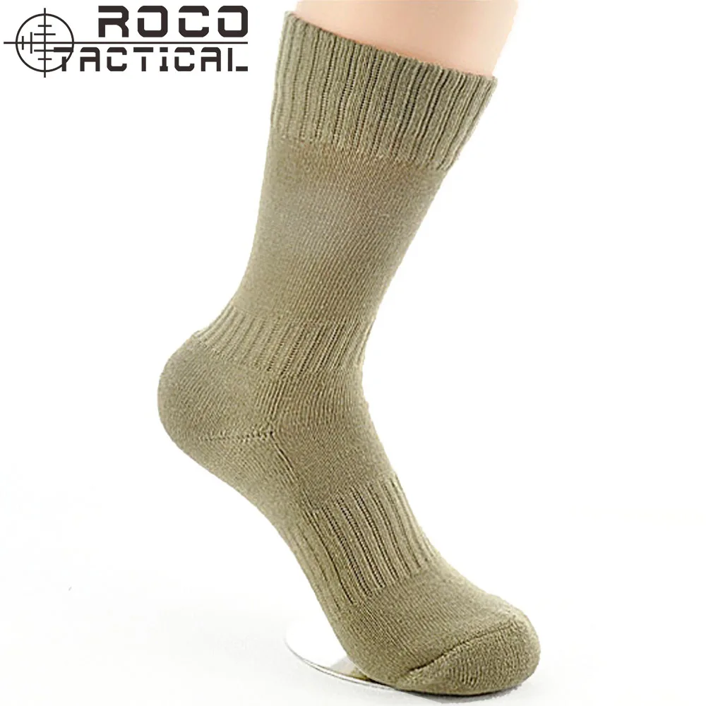 ROCOTACTICAL Mens Anti Bacteria Outdoor Sports Socks Military Army Socks Army Pile Towel Combat