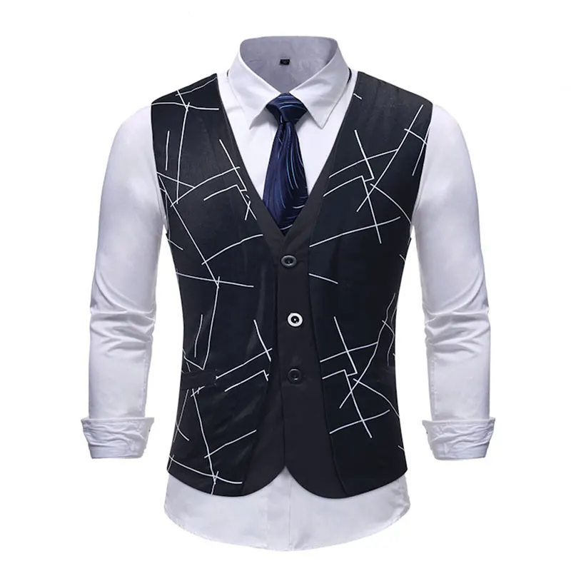 Новое поступление 2018 года платье вязаные жилеты для женщин мужчин Slim Fit s костюм
