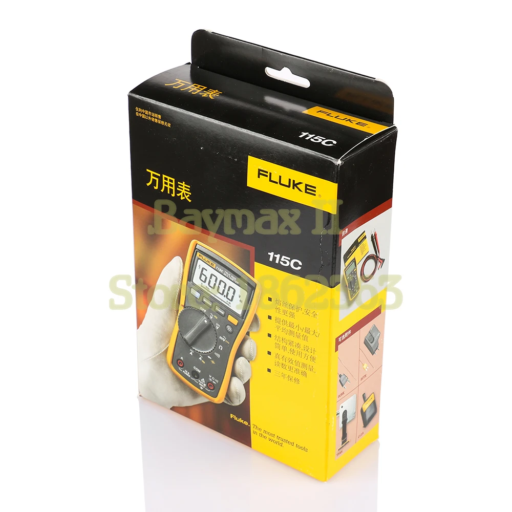 Мультиметр переменного/постоянного тока Fluke 115C 6000 измеритель истинного