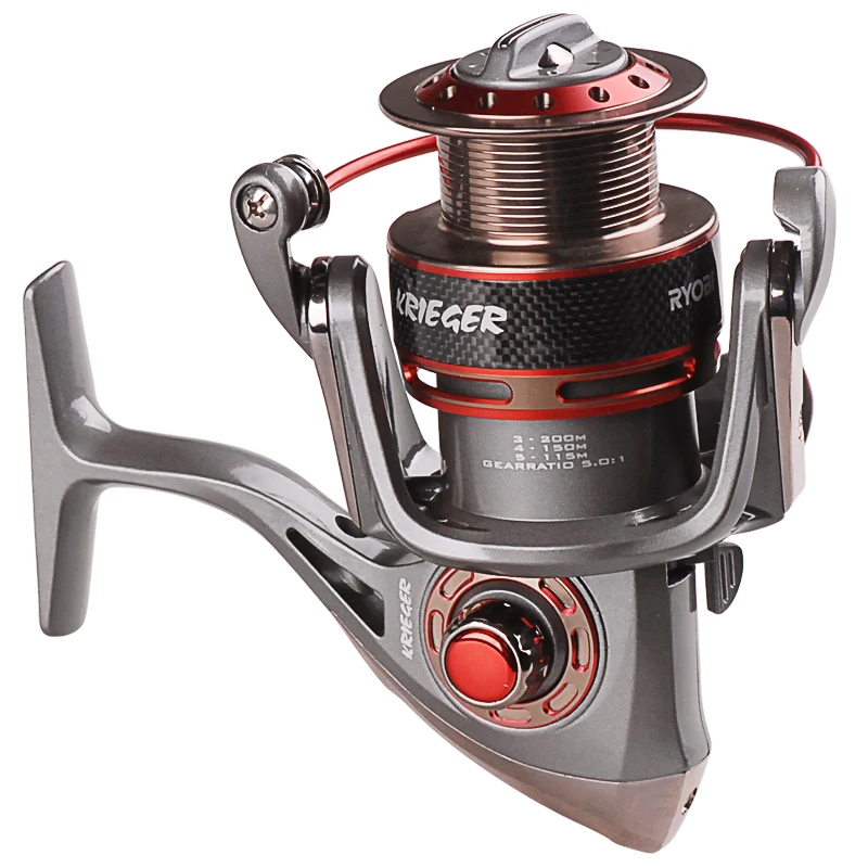 RYOBI катушка KRIGER 7BB 5,1: 1/5. 0:1 Передаточное отношение Carretes Pesca спиннинговая Рыболовная катушка Moulinet Peche катушка для ловли карпа рыболовные снасти