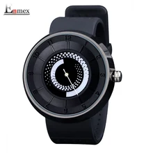 2016 hombres reloj Enmex regalo hombres mujeres del diseño creativo fuego negro respirar libremente correa deportes moda casual relojes de cuarzo