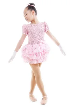 

2016 Promotion Real Appliques Kids Ballet Dresses for Girls Child Costume Female Latin Dance Dress Children Children's Clothing