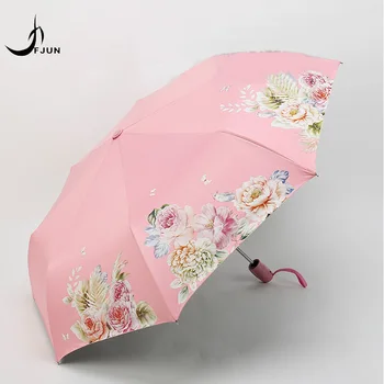 

Automatic Folding Sun Umbrella Rain Women Strong 8K Waterproof sunscreen UV umbrellas Brand Paraguas Girls Guarda Chuva Female