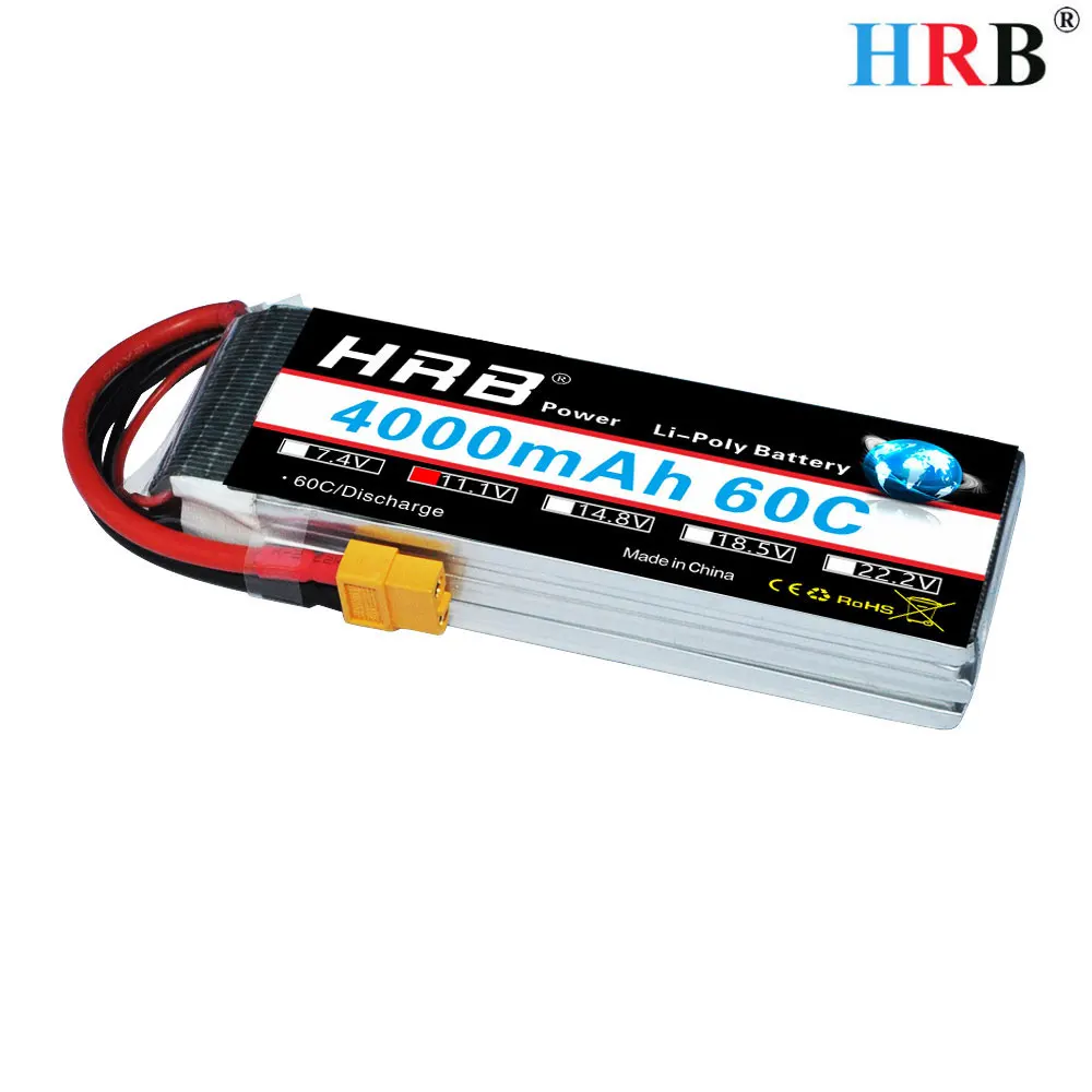 Дрон HRB FPV QAV 250 300 Lipo батарея 11 1 V 4000mAh 60C 3S1P RC Bateria для радиоуправляемого