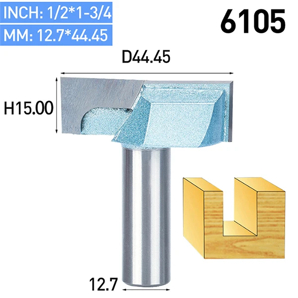 HUHAO 1 шт. хвостовик 1/" 1/4" ЧПУ для очистки нижней части фрезы Деревообрабатывающие инструменты биты для дерева двойная флейта карбид наконечник Концевая фреза - Длина режущей кромки: 6105