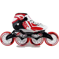SCHANKEL REBEC роликовых коньках обувь для взрослых скорость коньки Черный цвет катание обувь с PS 85A катание колеса
