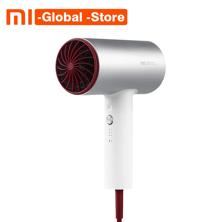 Xiaomi Soocare Soocas H3 1800 Вт Анион Фен для волос из алюминиевого сплава воздуховод тела
