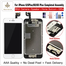 Qualidade aaa 100% boa substituição, para iphone 6 s p 7g lcd digitalizador, touch screen, montagem completa com peças + presentes