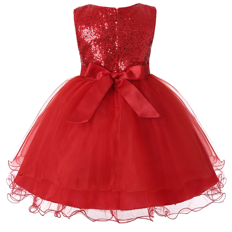 Платье для девочек возрастом от 3 до 14 лет Лидер продаж, платье с блестками и цветочным узором для маленьких девочек вечерние платья принцессы высокого качества, детская одежда с юбкой-пачкой