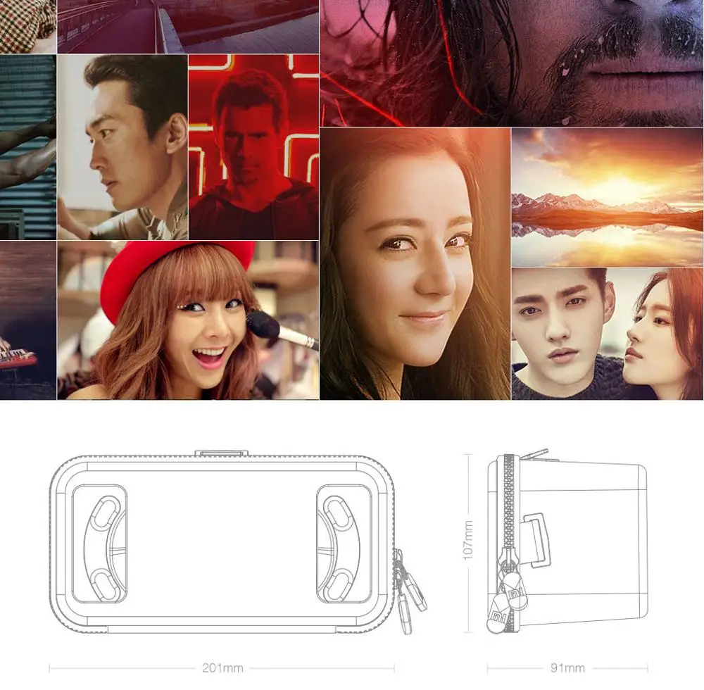 Original Xiaomi 3D VR Box Virtual Reality 3D Glasses Cardboard Immersive For 4.7-5.7 Inches Smartphones (11)