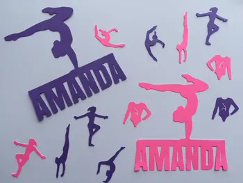 

personalized name Gymnastics wedding birthday Confettis Table Scatter baby bridal shower bachelorette Party decorations