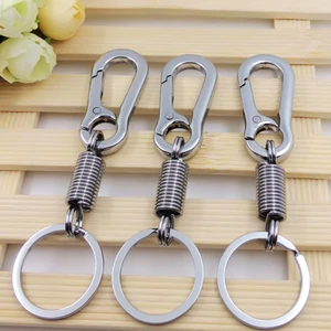 5 шт./лот Открытый Отдых пеший Туризм нержавеющая сталь выдвижной Пряжка висящий Карабин брелок пояс Клип Анти-потерянный брелок - изображение