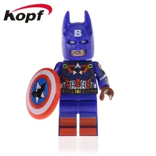 50 шт. Супер Герои дикие фигурки Бэтмена мощность девушка Барде Капитан Америка собрать строительные блоки для игрушки Детский подарок PG1534