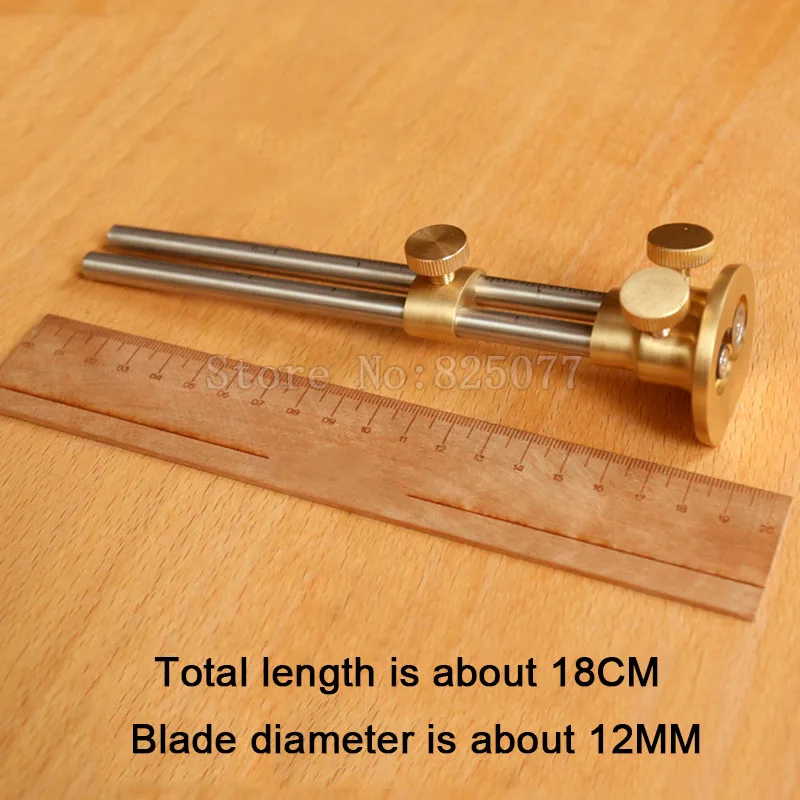 Woodworking double-bar scribing tool device for wood carving,carpenter DIY tool JF1546