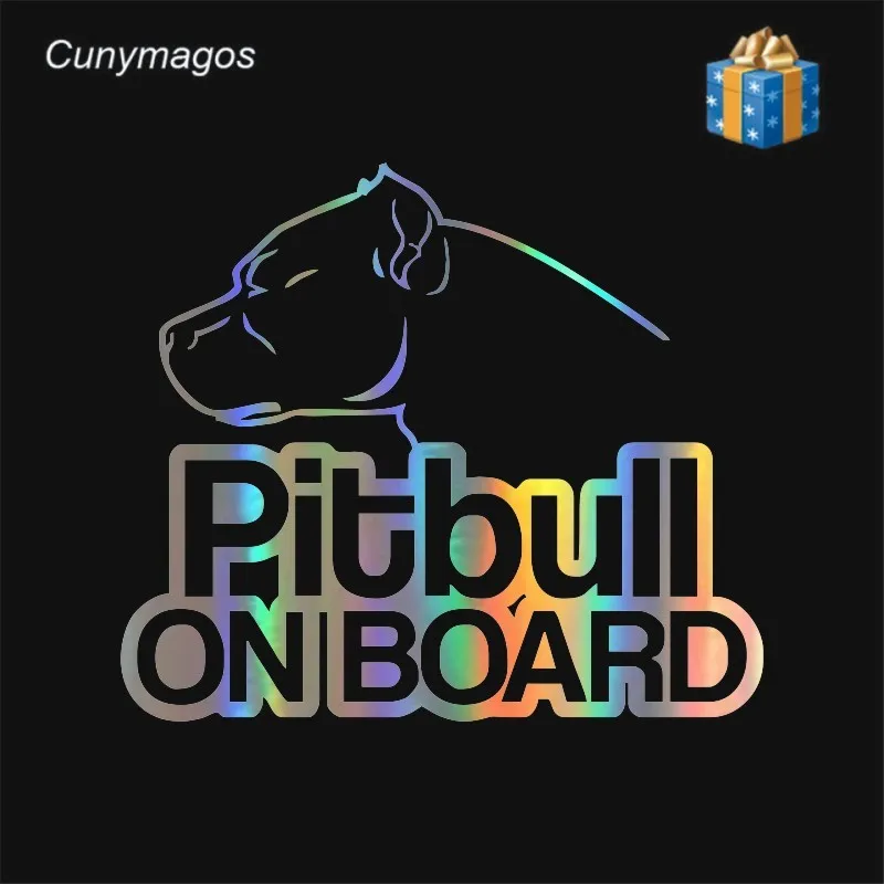 Автомобильный Стайлинг Pitbull на доске собака виниловая забавная