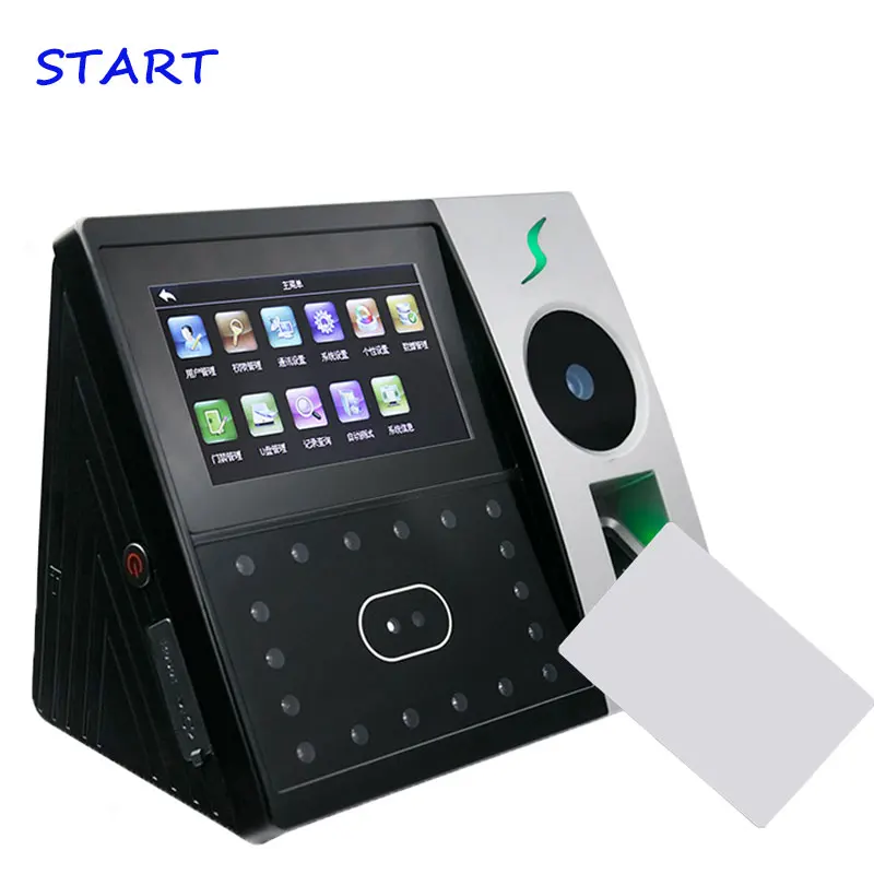 

Iface702 Palm Time Attendance Door Access Control System Network 13.56Mhz Card For Office Time Clock Fingerprint Punching
