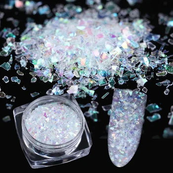 

BORN PRETTY Irregular Flakies Nail Sequins 0.7g Colorful Foil Paper Paillette Flakes for Nail Art Decoration