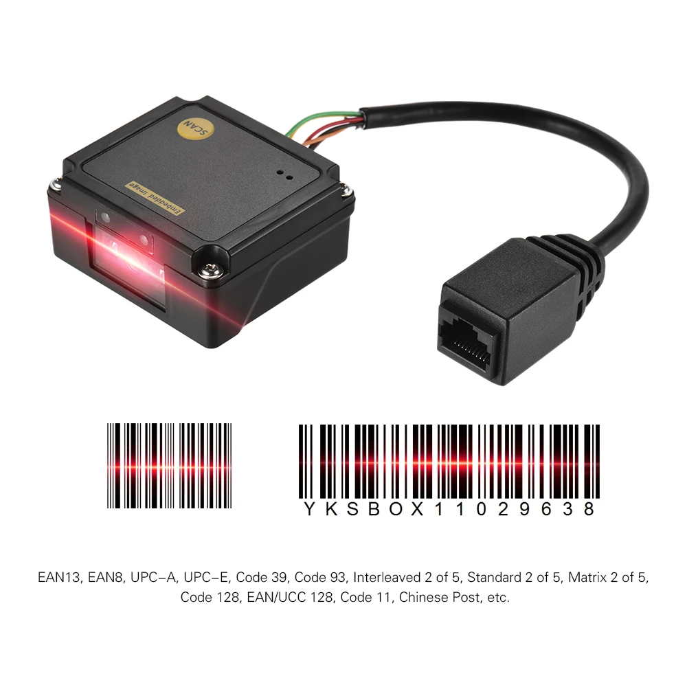 Встроенный 1D сканер штрих Читатель модуль CCD сканер штрих-кода Двигатели для автомобиля модуль Сканеры с RS232 Интерфейс для логистических
