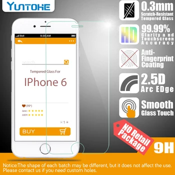 

0.33mm for iphone6 Explosion Proof Front Premium Tempered Glass For iPhone 6 4.7inch Premium Glass protective film 200pcs/lot