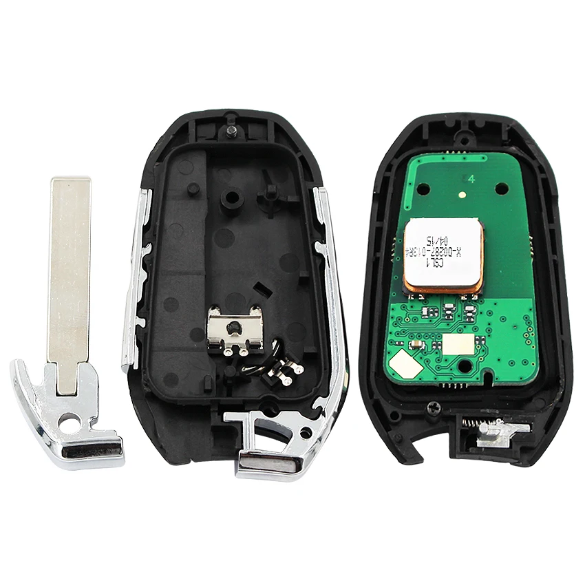 DS smart keyless go дистанционный ключ 3 кнопки 433 МГц PCF7945 46 чип для peugeot 308 508 для Citroen C4 DS4 DS5 Аварийный ключ HU83