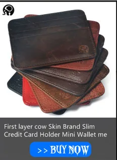 Slim leather multi-card-bit pack bag men Wallet Creadit Card Holder bank cardholder leather cow pickup package bus card holder