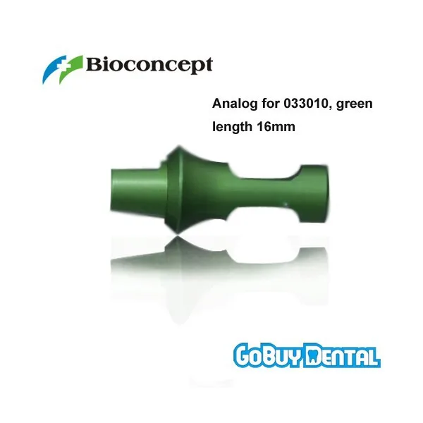 

Straumann Compatible Dental Implnats Analog for 033010, green, length 16mm