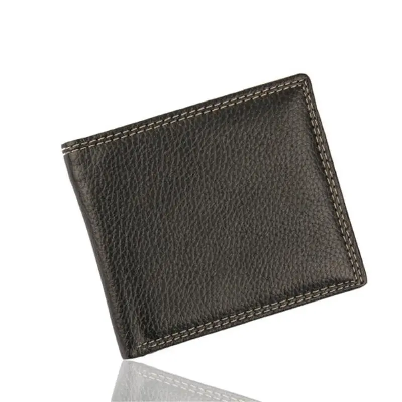 

Brand new and high quality Men Leather Card Cash Receipt Holder Organizer Bifold Wallet Purse ID- credit card holder Slim @C