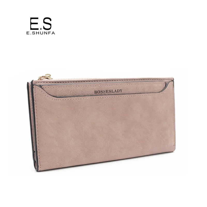 

Letter Print Purse Women 2018 Fashion PU Leather Wallet Long High Quality Zipper Hasp Casual Womens Wallets And Purses Two Piece