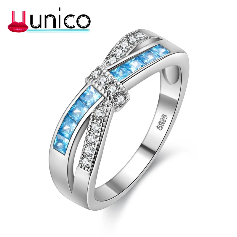 

UUNICO 2018 fashion look simple AAA + zircon ring to send his girlfriend a gift wedding jewelry