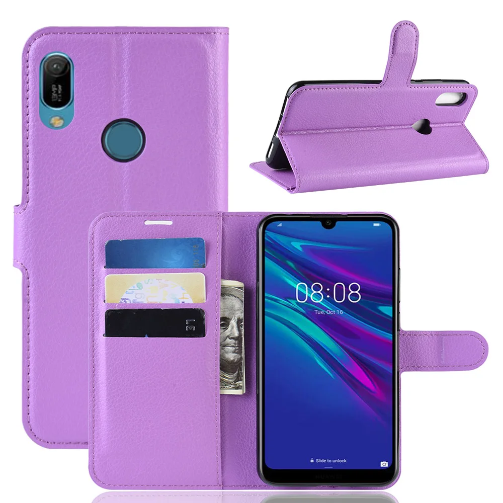 Чехол для Huawei Y6 Pro 2019 чехол бумажник из искусственной кожи с подставкой Prime