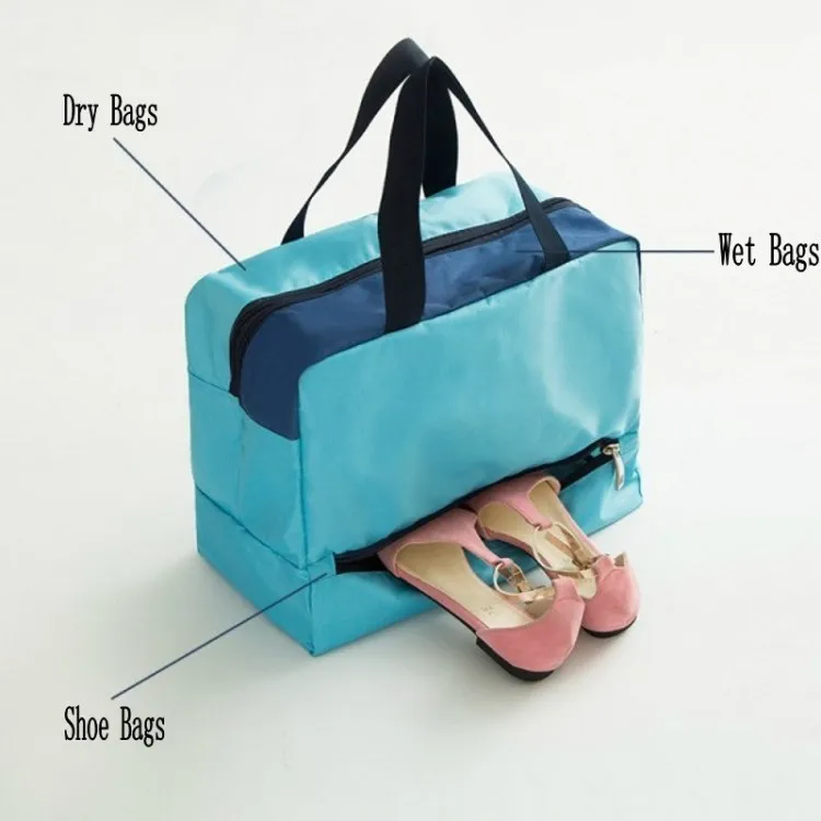DIHFXX моды сумка большая Ёмкость пляжные сумки сухого и мокрого разделены Для мужчин Для женщин Водонепроницаемый Сумочка для хранения