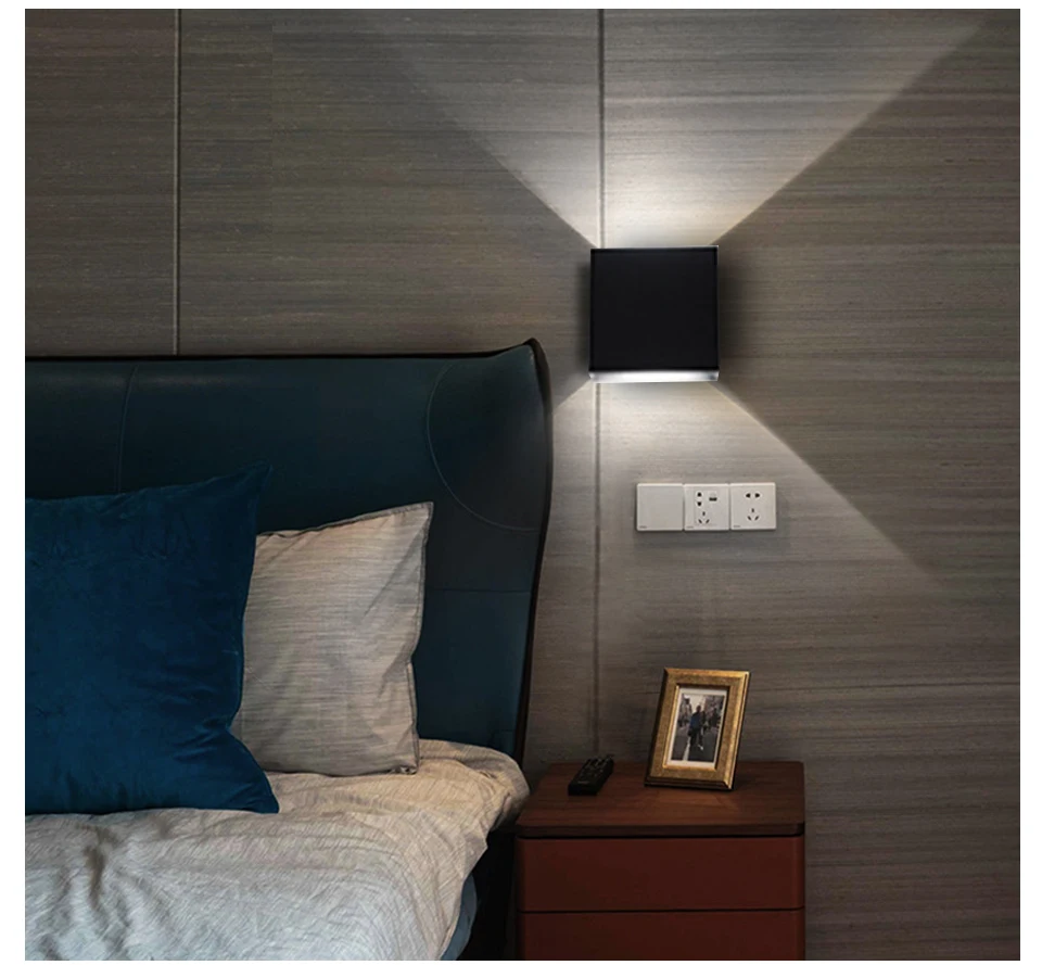 Up Down Lampada Led Wall Light Fixture Aluminum 7W Wall Lamp Sconce COB LED Wall Lamps For Loft Bathroom Bedroom Indoor Lighting (9)