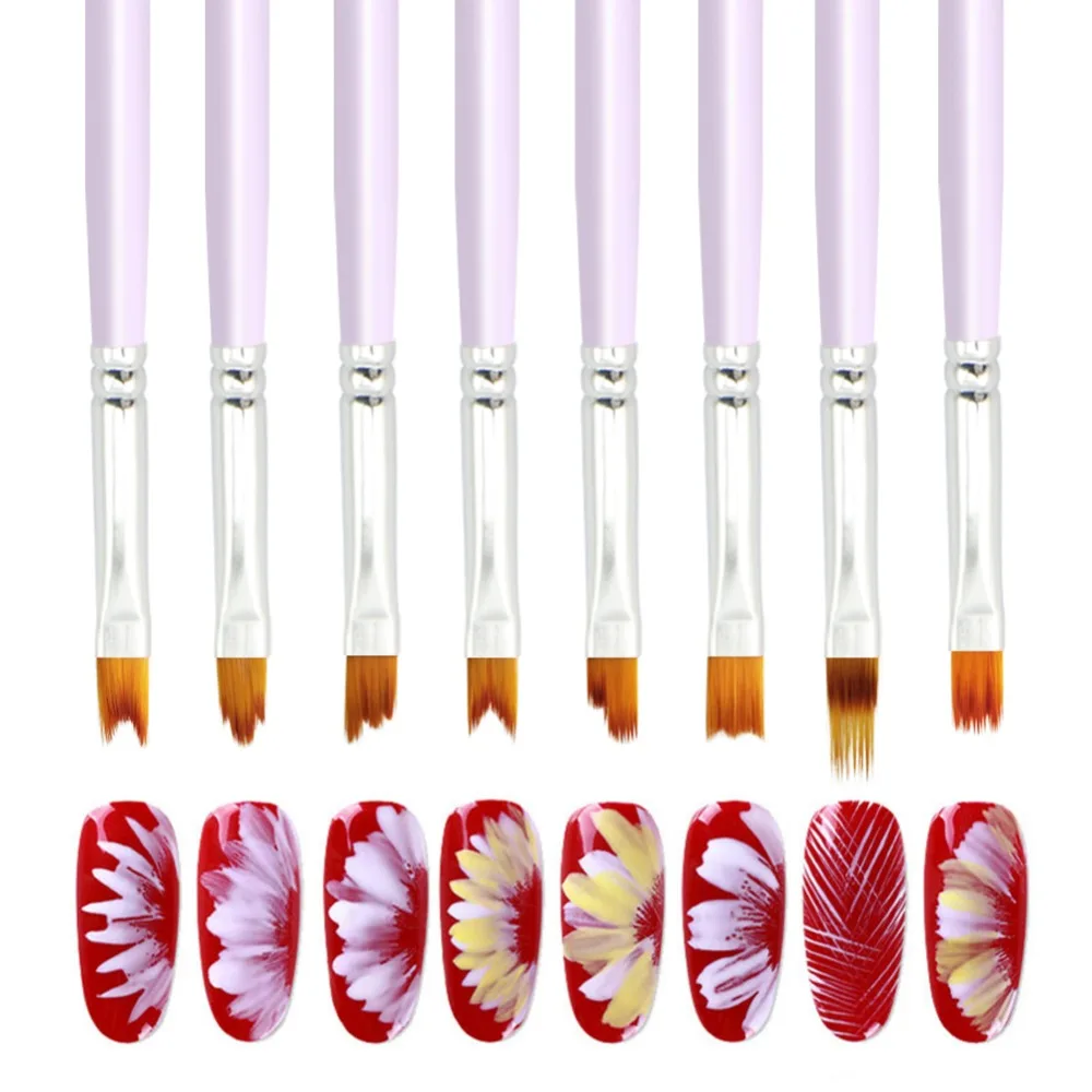 

UV Gel Nail Brush Flower Nail Painting Brush Pen Acrylic French Nail Art Brush Set Gel Polish Gradient Color Tips Manicure Tools