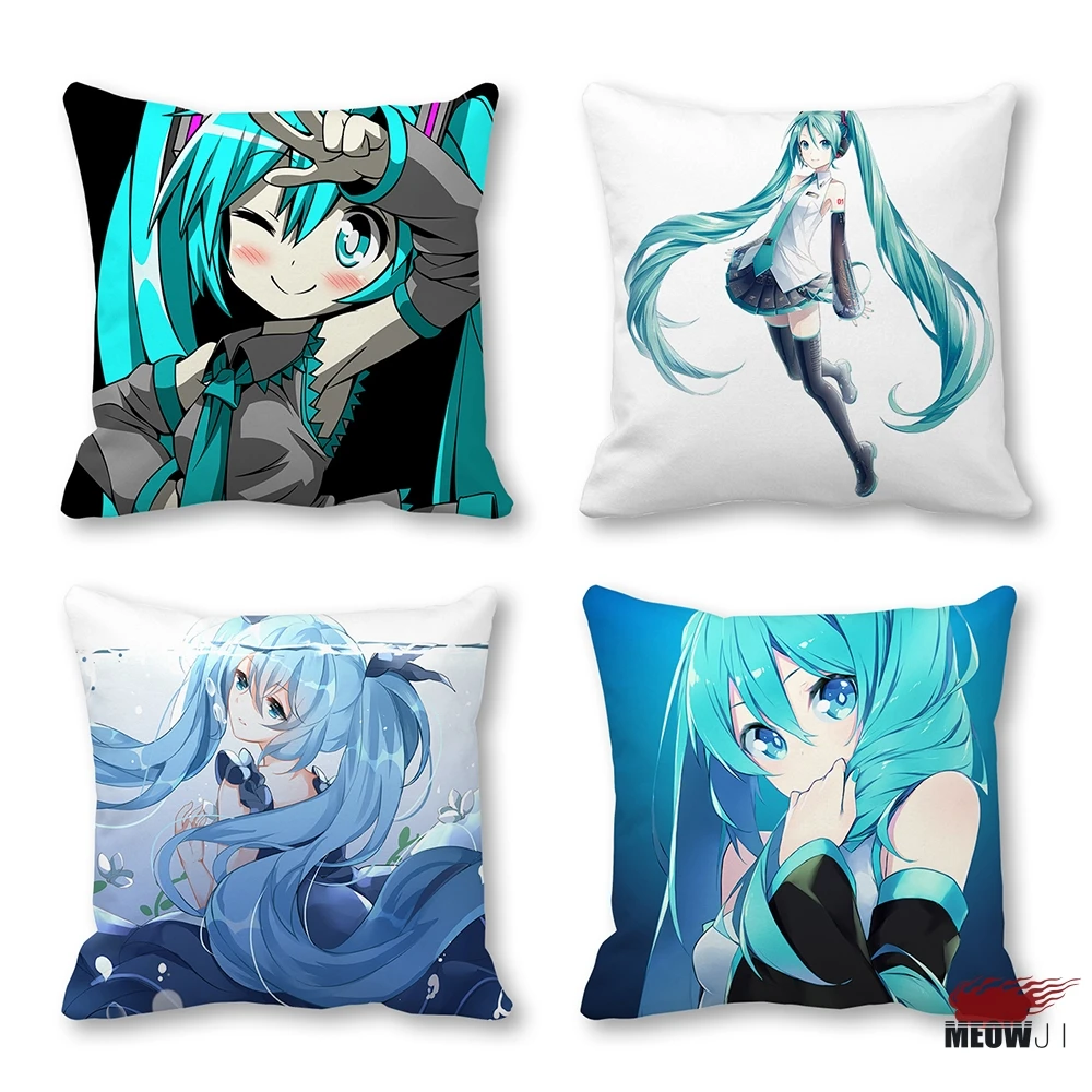 Hot Anime Pillow Cover Multi Size Idol Singer Hatsune Miku Throw Pillow