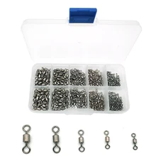 340 шт./кор. рыболовные шарниры Роллинг Поворотная снасть прокатки стали поворотной шаровой Подшипник твердые кольца морские рыболовные аксессуары рыболовные снасти