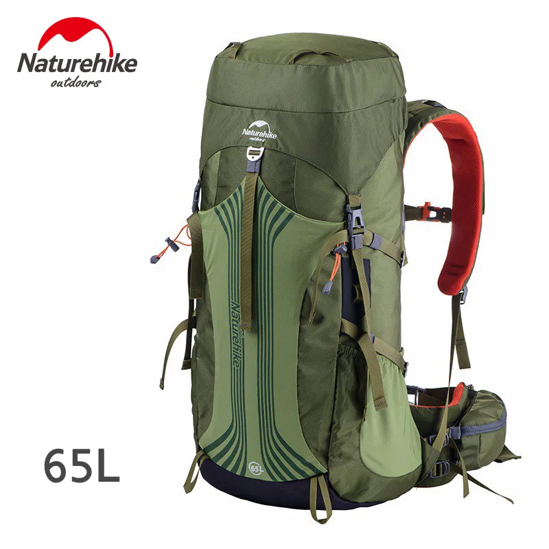 Naturehike 45L 55L 65L рюкзак походная Сумка водонепроницаемая дорожная уличная сумка рюкзаки походный рюкзак для альпинизма походные сумки NH16Y020-Q - Цвет: Green 65L