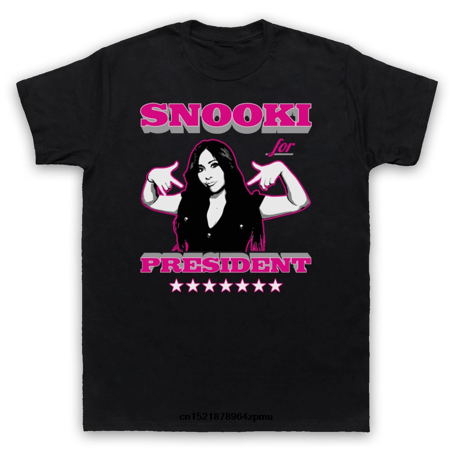 Мужской Бренд GILDAN футболка Подробная информация о Snooki для President Jersey Shore Fan s
