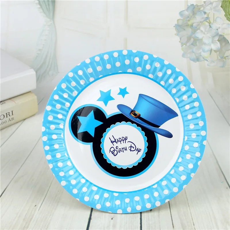 FANLUS 7inch colorful dots wave point disposable paper plates party tray Valentine Birthday Wedding Tableware cake barbecue (8)