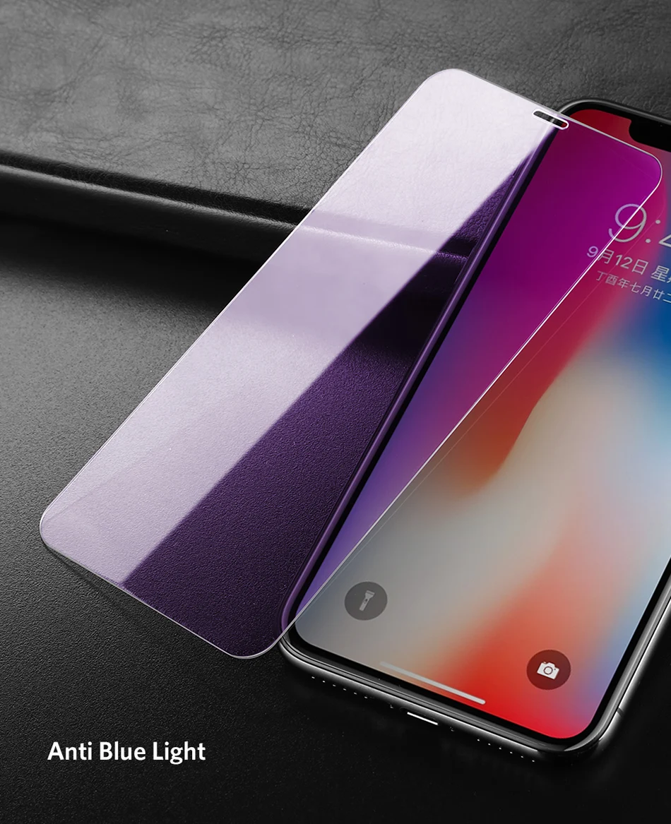 Benks Thin 0.15mm Tempered Glass For iPhone XS 5.8'' XS MAX 6.5'' XR 6.1HD Full Cover Screen Protector Anti Blue Ray Front Film (14)