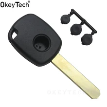 OkeyTech Кнопка PAD 1 кнопка дистанционного ключа чехол для Honda CR-V Odyssey Fit City Civic accord замена ключа транспондера с лезвием