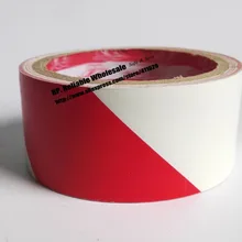 1x 45 мм* 18 метров клей пол Предупреждение лента/рабочая зона лента для предупреждения/Дорожный цветной скотч износостойкими Красного/белого цвета
