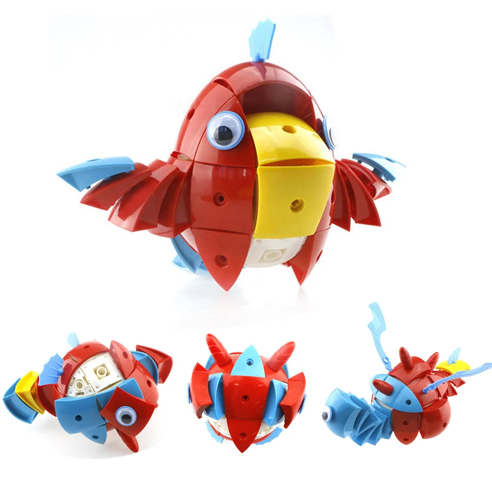 90PCS 3D Wisdom Ball Building Puzzle Parrot Penguin