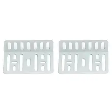2 шт. Серебряный автомобильный стерео MP5 держатель шайба кронштейна+ винт набор для 2DIN DVD CD плеер двойной автомобильный Радио фасции рамка панель