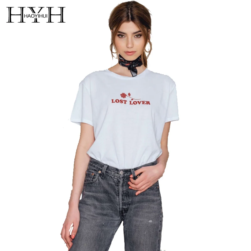 HYH HAOYIHUI New Fashion Summer Women T-Shirts Letter Print Regular Crewneck Short Sleeve T-Shirt Top Daily Party School T Shirt HYH HAOYIHUI New Fashion Summer Women T-Shirts Letter Print Regular Crewneck Short Sleeve T-Shirt Top Daily Party School T Shirt
