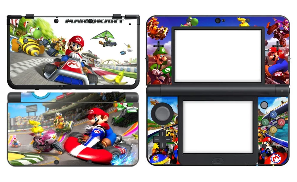 112 Super Mario Kart Vinyl Skin Sticker Protector for Nintendo New 3DS