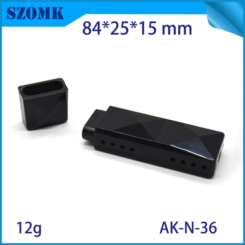 szomk plastic box for electronic project diy small usb enclosure project box plastic housing usb stick flash drive instrument case  (7)