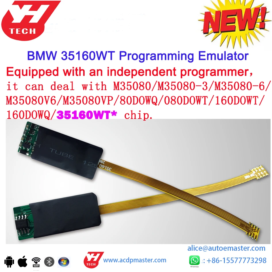 

Latest!! Yanhua 35080/160 Programming Emulator for BMW 35160WT/35128WT Cluster