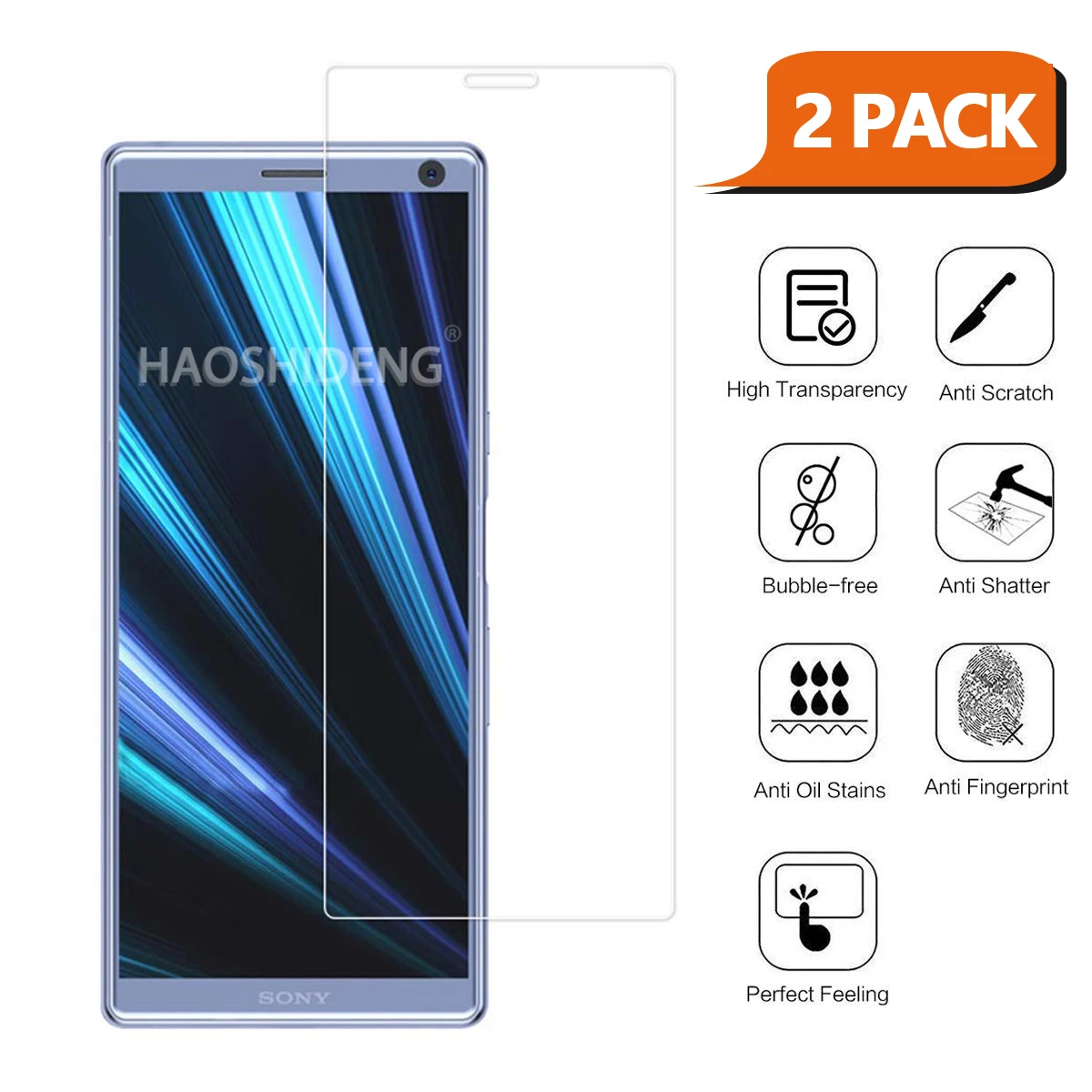 2 шт./партия для sony Xperia XZ4 закаленное стекло 9 H Высококачественная Защитная пленка