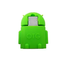 Новый Android Робот Micro USB 2.0 Хост OTG Флэш-Диск адаптер Конвертера для Samsung S4 S4 Mini S3 S2 Случайный цвет