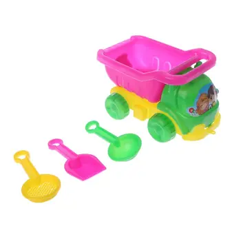 

4pcs/set Mini Sand Beach Game Car Rakes Toys Dredging Tool For Children Boys Girls Outdoor Toys Festival Gifts